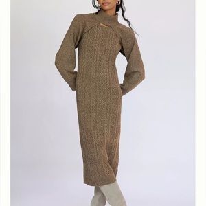 Anthropologie Knit Dress in Cedar